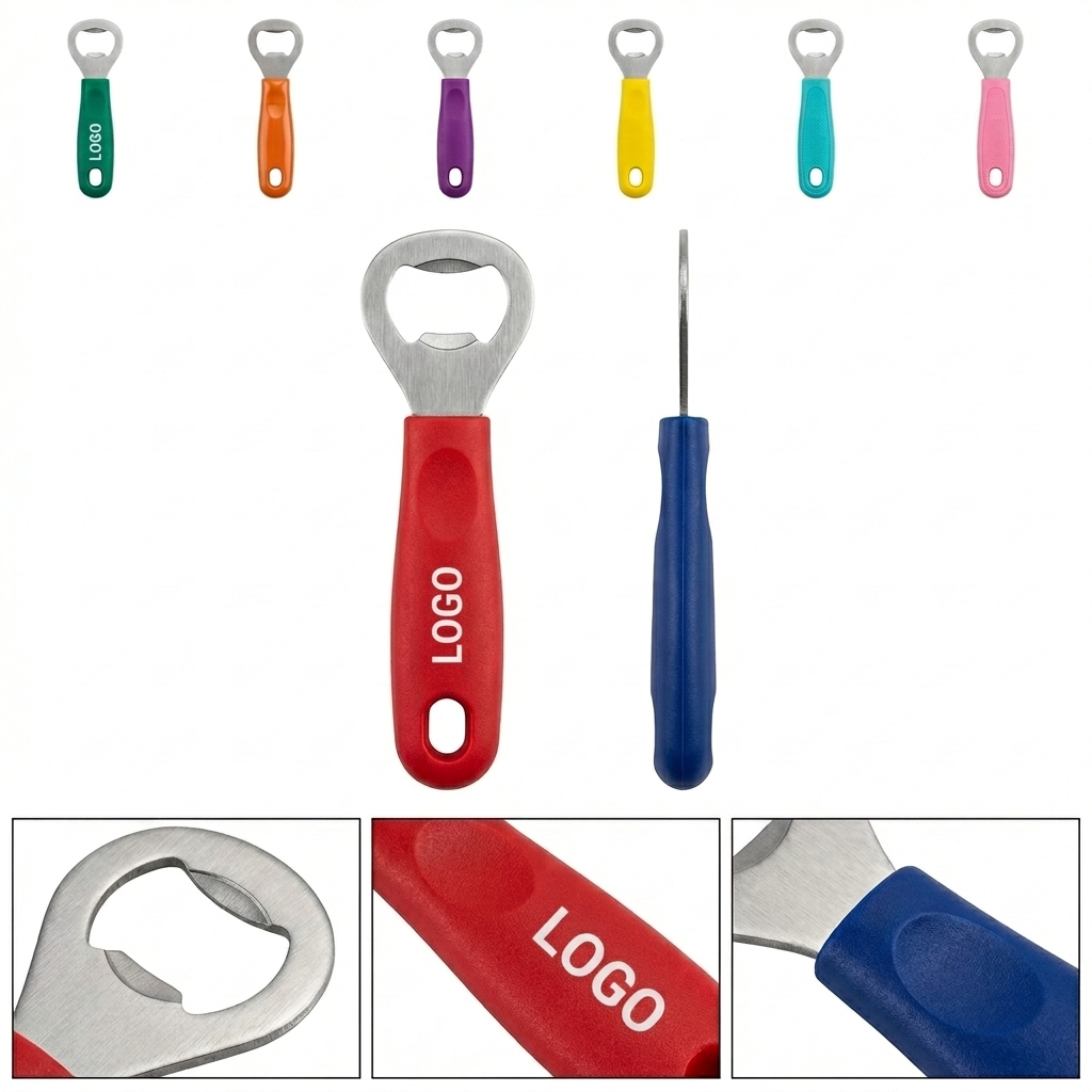 ChromaGrip Plastic Bottle Opener - Multi-Color Cap Lifter