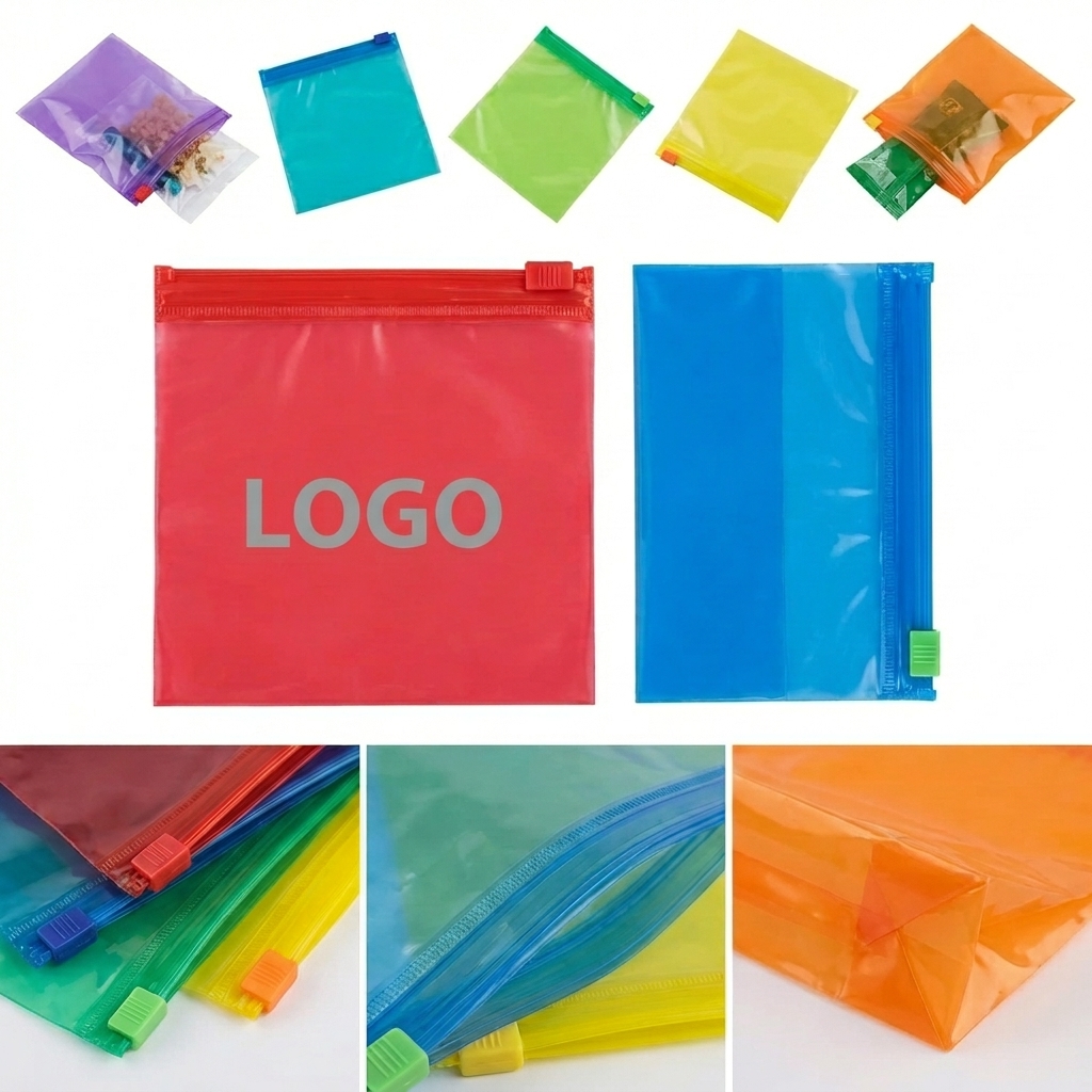 Transparent PVC Zip Case for Secure Pencil and Eraser Storage