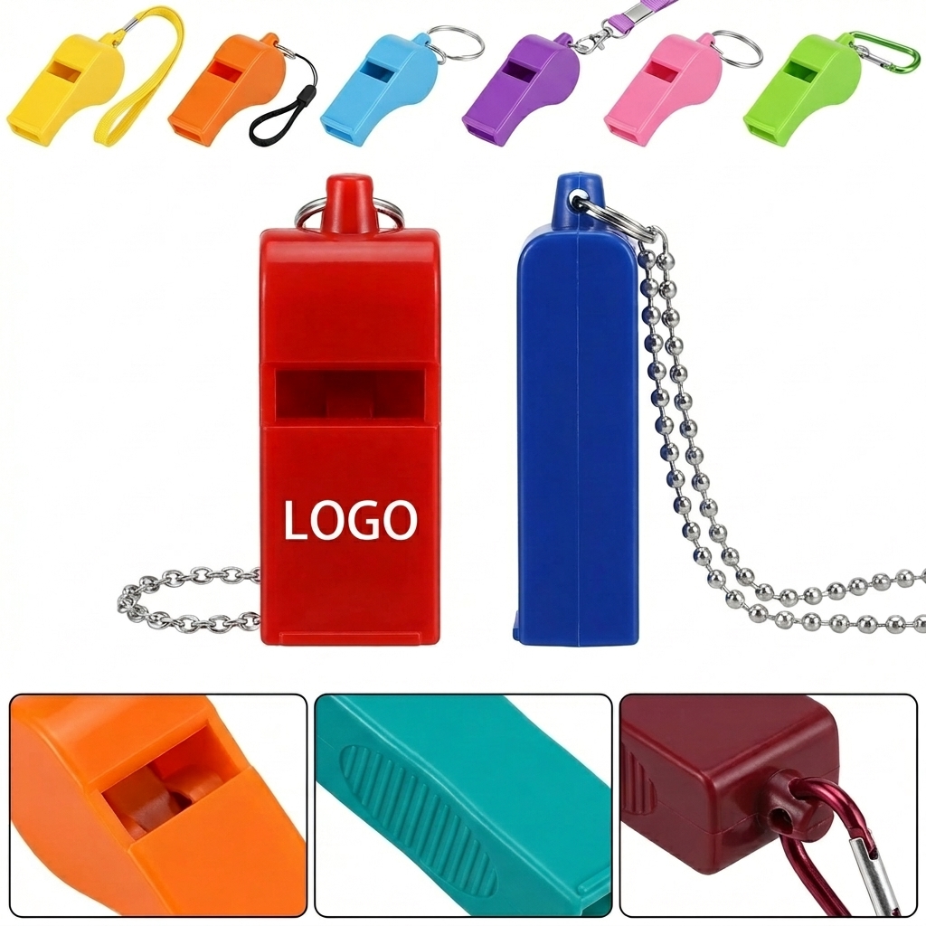 Dual-Tone Emergency Safety Whistle with Keyring