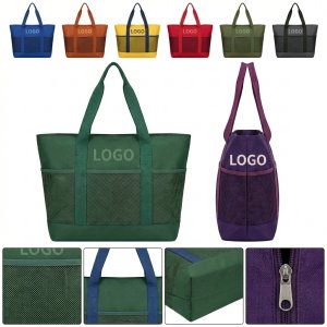 Breathable Mesh Beach Tote for Wet Swimwear & Gear