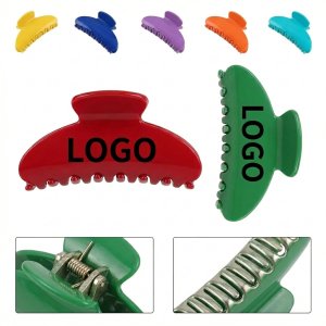 Glossy Acetate Hair Claw with Secure Clasp for All-Day Wear