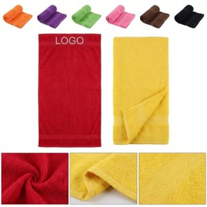 Oversized Cotton Terry Beach Towel in Vibrant Stripes