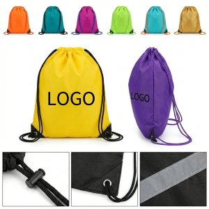 Vibrant Drawstring Backpack with Adjustable Straps